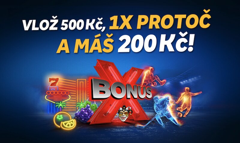 MerkurXtip bonusy – registrační bonus, AKO bonus a další