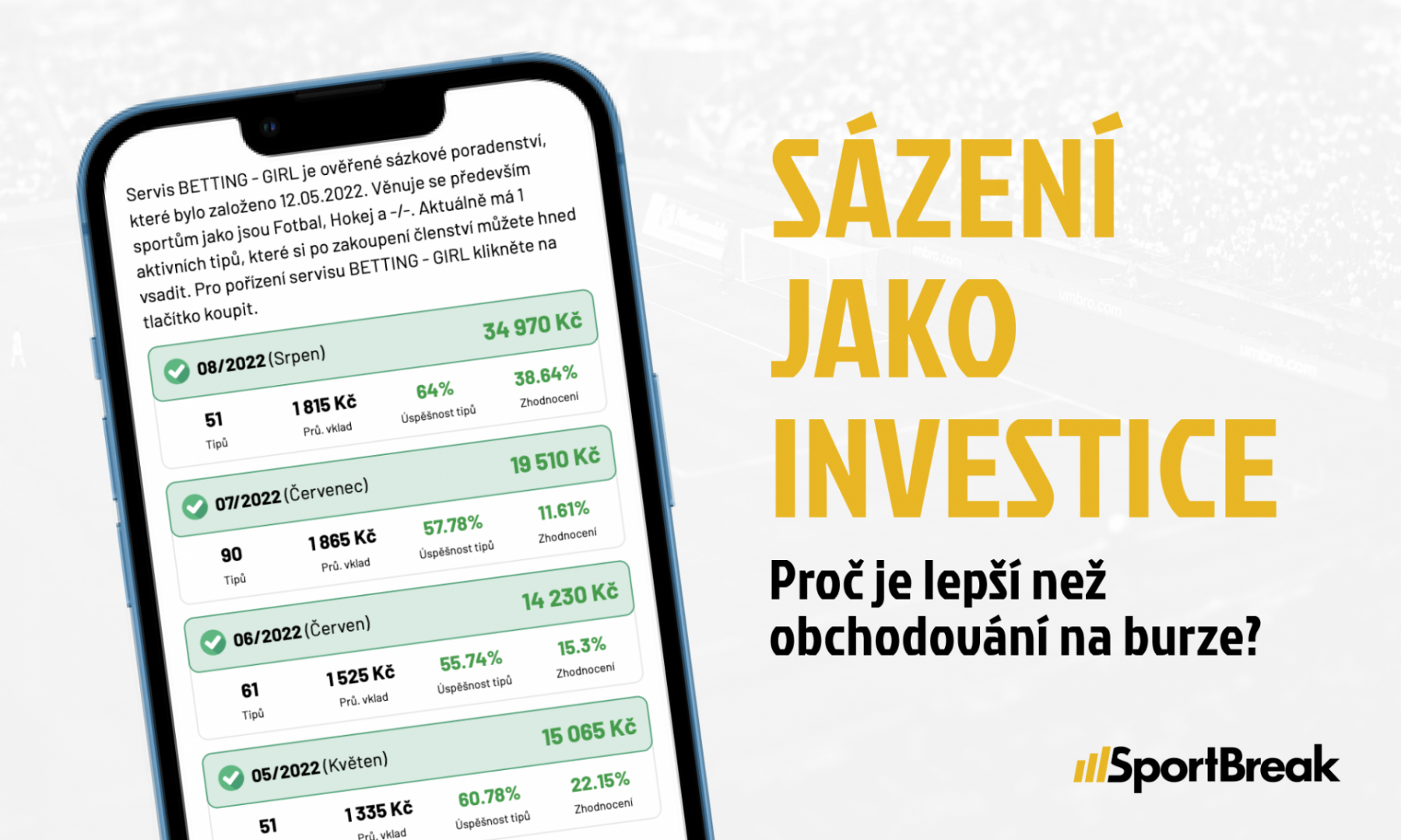 Sázení jako investice — proč je lepší než obchodování na burze?